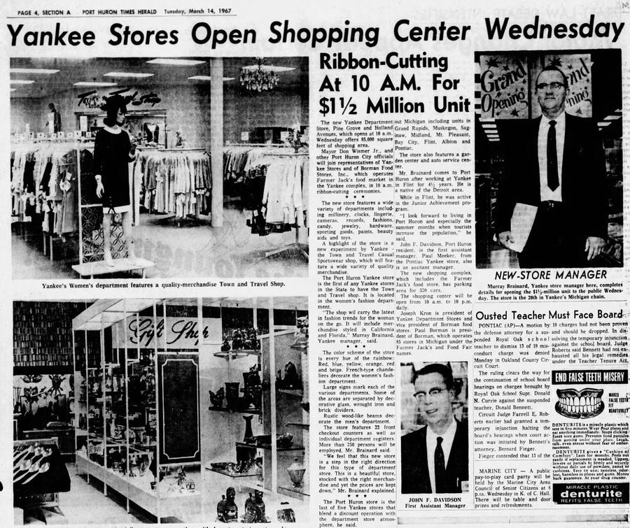 Yankee Stores - March 1967 Article